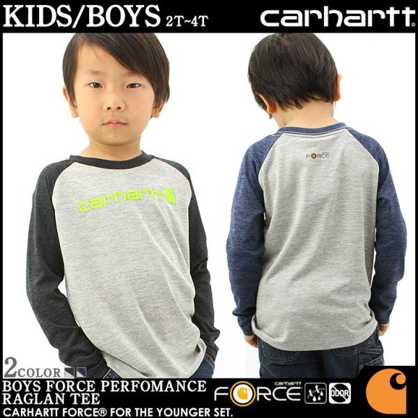 [キッズ] Carhartt カーハート 長袖 Tシャツ ラグラン ロンT 子供服 子ども服 男の子...