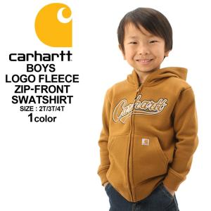 [キッズ] カーハート パーカー ジップアップ 裏起毛 ボーイズ CP8447 USAモデル Carhartt 子供 子供服 男の子 女の子｜f-box