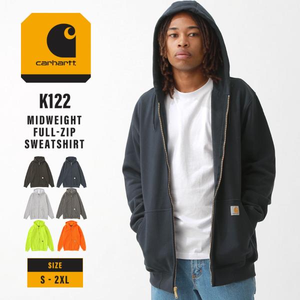 カーハート パーカー K122 ジップアップ メンズ 裏起毛 Carhartt フルジップ 3L【C...