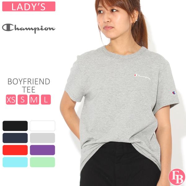 [レディース チャンピオン Tシャツ 半袖 クルーネック 綿100% ゆったり GT949 Y081...