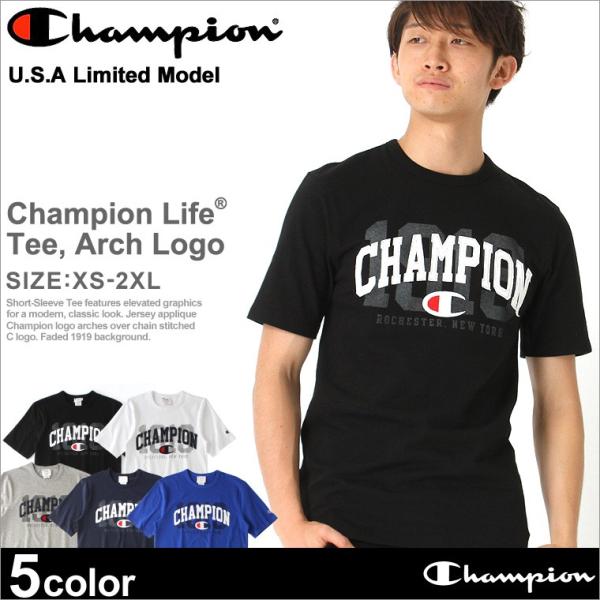 チャンピオン Tシャツ 半袖 メンズ 大きいサイズ USAモデル 半袖Tシャツ ロゴ アメカジ【メー...