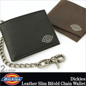 【送料無料】 ディッキーズ 財布 二つ折り 小銭入れなし パスケース付き メンズ 本革 レザー 31DI1304 USAモデル Dickies 二つ折り財布【メール便可】