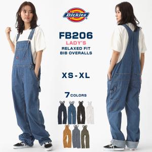 [レディース] ディッキーズ オーバーオール ヒッコリー ウォッシュデニム ダック FB206 USAモデル Dickies オールインワン【COP】｜f-box