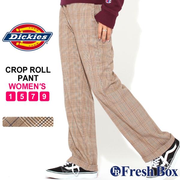 [レディース ディッキーズ クロップドパンツ チェック柄 ストレッチ J5001NN USAモデル ...