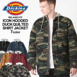 ディッキーズ シャツジャケット パーカーフード付き ダック TJ203 メンズ USAモデル Dickies ワークジャケット