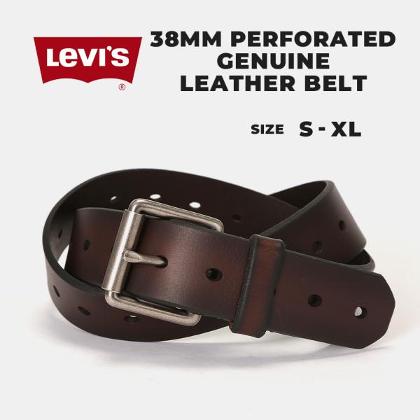 リーバイス ベルト メンズ 本革 ビジネス シングルピンベルト レザーベルト おしゃれ Levis ...