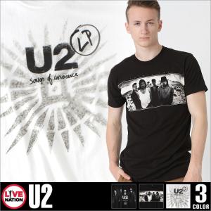 U2 Tシャツ 半袖 メンズ プリント USAモデル ユートゥー LIVE NATION ライブネーション 半袖Tシャツ バンドT ロゴT【メール便可】