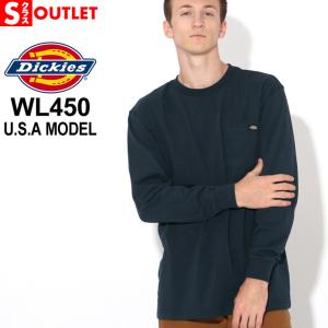 【Sランク】アウトレット 返品・交換・キャンセル不可｜ディッキーズ Tシャツ 長袖 メンズ ポケット 厚手 WL450 USAモデル Dickies【メール便可】