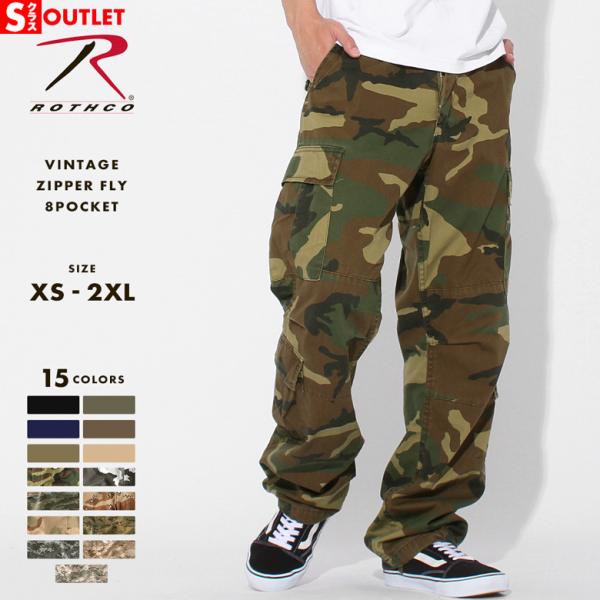 【Sランク】アウトレット 返品・交換・キャンセル不可｜ロスコ カーゴパンツ ジッパーフライ ヴィンテ...