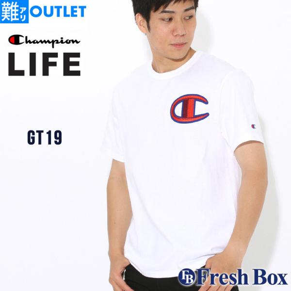 【難アリ】アウトレット 返品・交換・キャンセル不可｜チャンピオン Tシャツ 半袖 ヘビーウェイト 刺...