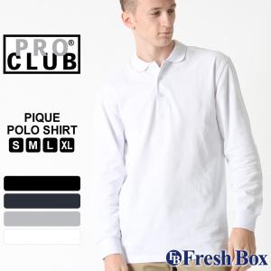PRO CLUB（プロクラブ） ポロシャツ 長袖 メンズ 127 USAモデル 長袖