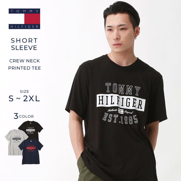 トミーヒルフィガー TOMMY HILFIGER Tシャツ メンズ フロントロゴ プリント 薄手 半...