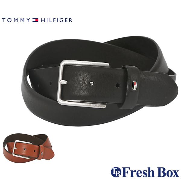 トミーヒルフィガー ベルト メンズ 本革 シングルピン レザー ロゴ 11TL01X049 USAモ...