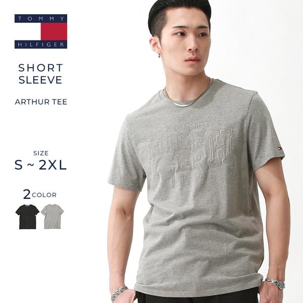 トミーヒルフィガー TOMMY HILFIGER Tシャツ メンズ 刺繍 フロント 薄手 半袖Tシャ...