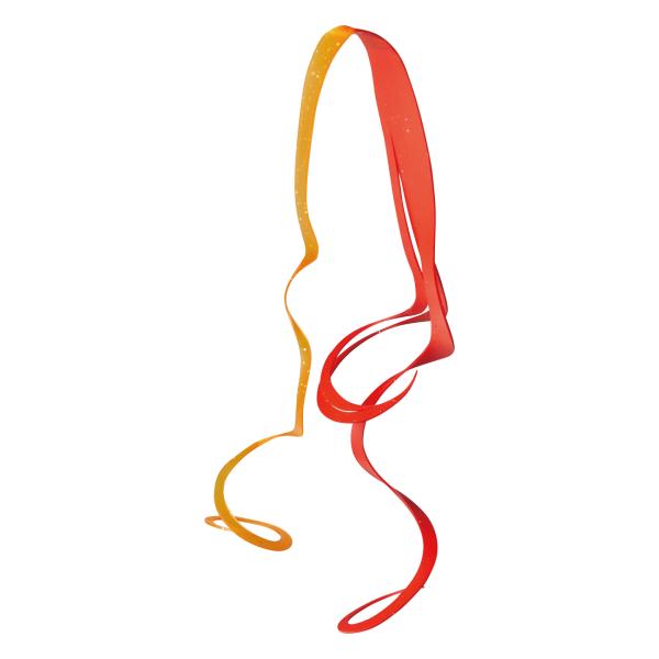 がまかつ 桜幻 シリコンネクタイ カスケイドカーリー 17 オレンジシルバー/ソリッドレッド 2本入...