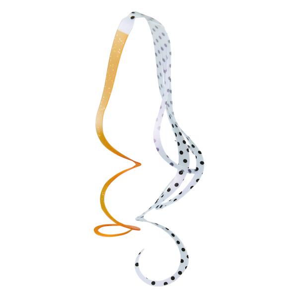 がまかつ 桜幻 シリコンネクタイ カスケイドカーリー 18 オレンジ/ケイムラブラックスポット 2本...