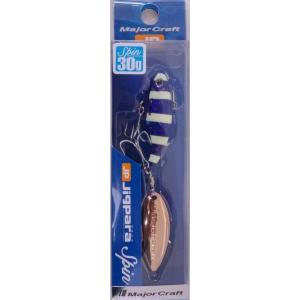 メジャークラフト ジグパラ スピン 30g 24 ゼブラパープル 797297 メール便可