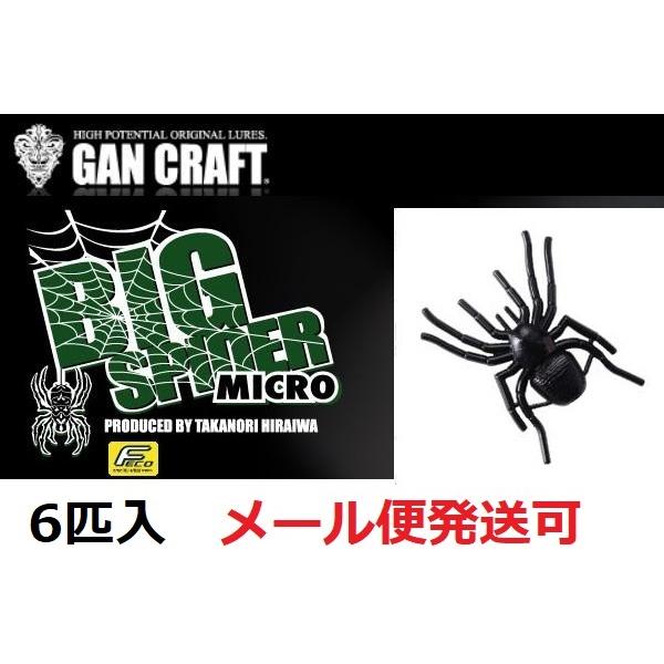 ガンクラフト ビックスパイダー マイクロ 08ブラック/レッドフレーク 583553 6匹入り