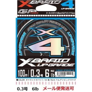 YGK よつあみ エックスブレイド アップグレード X4 100m 0.3号 6lb 710524