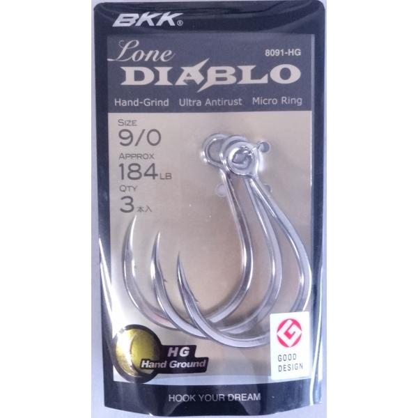 BKK ローン ディアブロ 9/0 184lb 3本入 140148