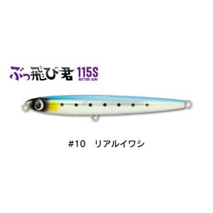 ジャンプライズ ぶっ飛び君 115S フックレス 10 リアルイワシ 672788