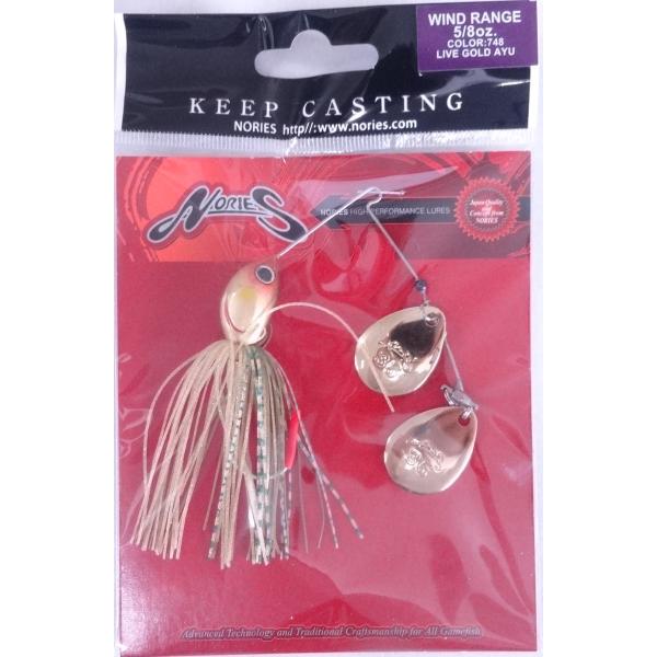 ノリーズ ウインドレンジ 5/8oz 748 ライブゴールドアユ(G/G) 093723