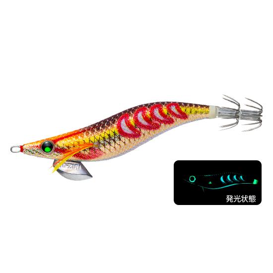 ヨーヅリ アオリーQ サーチ ダブルグロー 2.5号 6.DLBW ゴールドブラウン 528753 ...