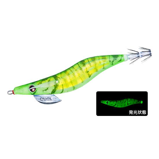 デュエル LQ レンズエギ 透明布巻 2.5号 9.GLMB ゴースト夜光グリーンボイル 54307...
