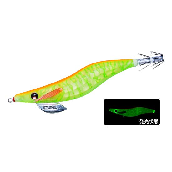 デュエル LQ レンズエギ 透明布巻 2.5号 11.GLLC ゴースト夜光チャート 543091 ...