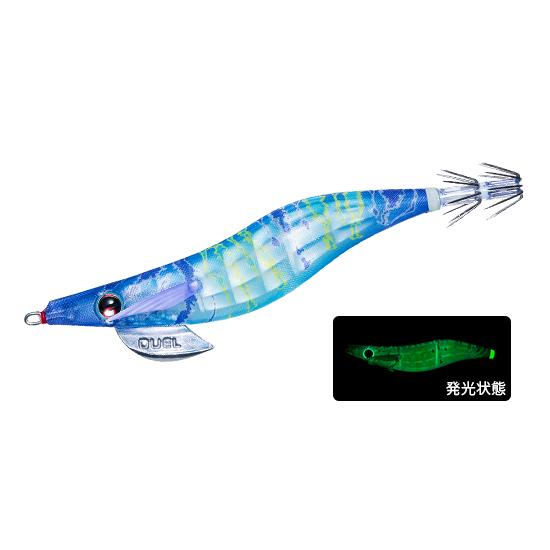 デュエル LQ レンズエギ 透明布巻 2.5号 12.GLBB ゴースト夜光ブルーボイル 54310...