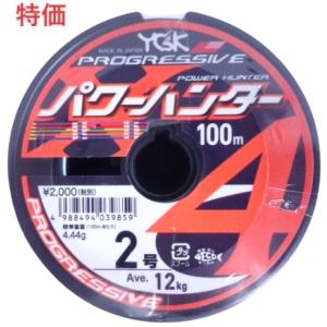 YGK よつあみ パワーハンター プログレッシブ X4 100m単位(連結) 2号 12kg 039...
