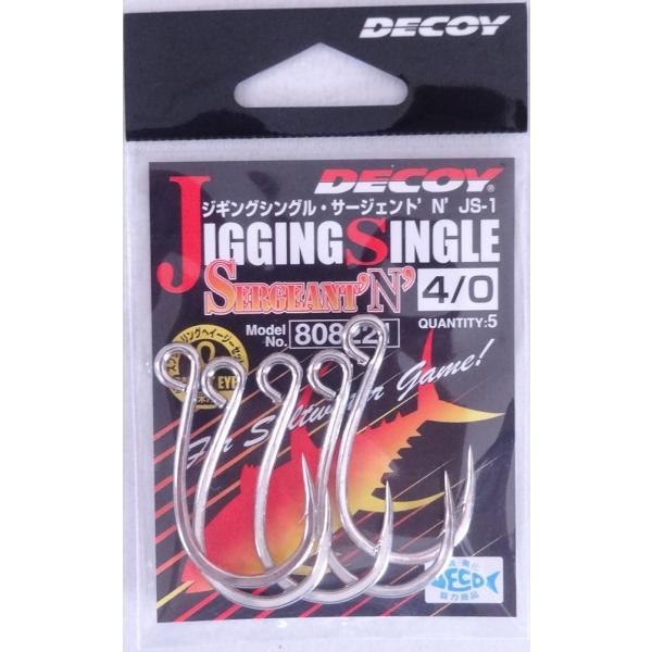 カツイチ デコイ ジギングシングル　サージェント'N' JS-1　4/0 5個入 808221