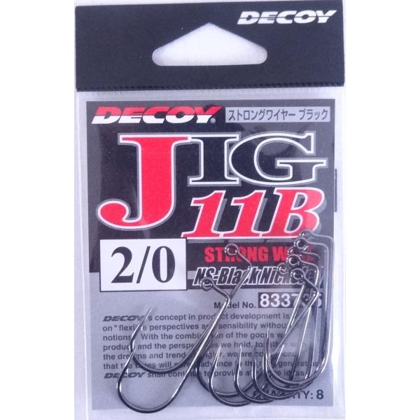 デコイ ストロングワイヤー ブラック JIG11B 2/0　8本入 833735