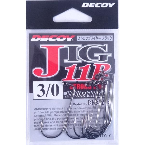 デコイ ストロングワイヤー ブラック JIG11B 3/0　7本入 833742