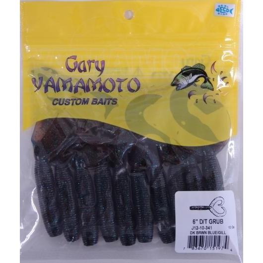 ゲーリーヤマモト 6インチ ダブルテールグラブ 341 ダークブラウンブルーギル 151974 ダブ...