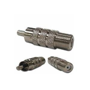 変換アダプタ F型プラグ → RCAプラグ 変換プラグ AD-318