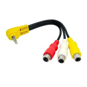 【FF】[0.1m]4極ミニプラグ RCA変換ケーブル 3.5mm(オス)-RCA(メス) C-069｜F-Factory ヤフー店