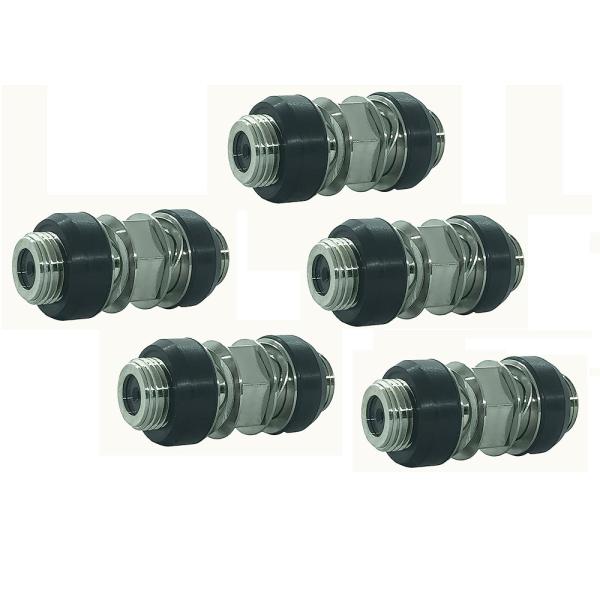 [5個セット]F型中継接栓 防水型 アンテナ線 延長用 中継コネクタ 両端 F型ジャック (メス-メ...