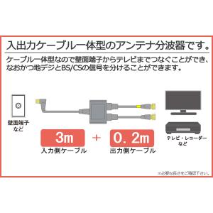 4K8K放送対応 アンテナ分波器 (BS/CS...の詳細画像3