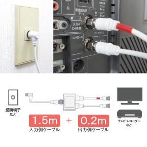 2K4K8K放送対応 アンテナ分波器 (BS/...の詳細画像5
