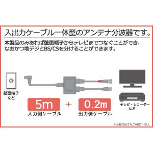 4K8K放送対応 アンテナ分波器 (BS/CS...の詳細画像3