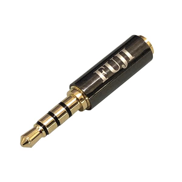 F-FACTORY 4極 3.5mm ミニプラグ(オス) - 4極 2.5mm 超ミニジャック(メス...