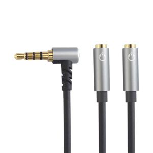 F-FACTORY 4極分配ケーブル 3.5mm4極ステレオミニプラグ(オス)L型