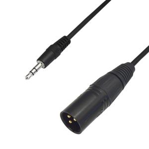 F-Factory 3.5mm TRS(3極)ミニプラグ (オス) - XLR(キャノンプラグ) (オス) 変換ケーブル 1.5m FNT-XT-13015S