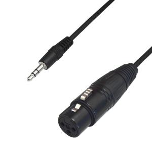 F-Factory 3.5mm TRS(3極)ミニプラグ (オス) - XLR(キャノンプラグ) (メス) 変換ケーブル 1.5m FNT-XT-73015S｜F-Factory ヤフー店