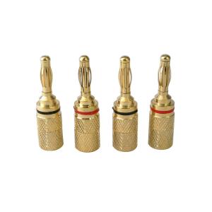 バナナプラグ(リア接続タイプ)1SET(4本入り)(R) F...