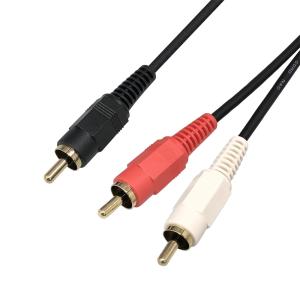 フジパーツ オーディオケーブル RCA 1ピン-2ピン 3m FVC-326-3m｜F-Factory ヤフー店