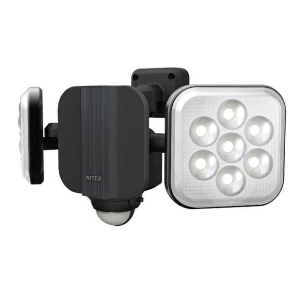 ライテックス（RITEX）11W×2灯（ハロゲン400W相当）フリーアーム式LEDセンサーライト（L...