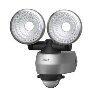 ライテックス RITEX ねらって照らすスタンダード機 7.5W×2灯 LEDセンサーライト LED-AC315/LEDAC315｜f-fact