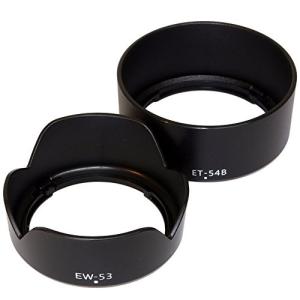 【エフフォト F-Foto】EOS ミラーレス ダブルズーム用 EW-53 ET-54B 互換 レンズ フード セット